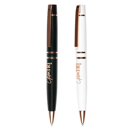 Duke Rose Gold Ball Pen - Laltex promotional product, branded with your logo