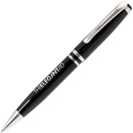 Valentino Noir Ball Pen - Laltex promotional product, branded with your logo