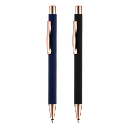 Travis Rose Gold Ball Pen - Laltex promotional product, branded with your logo
