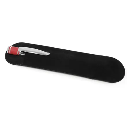 Single Velveteen Pen Pouch - Laltex promotional product, branded with your logo