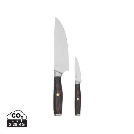 VINGA Tara steel chef's set - XD Connects promotional product, branded with your logo