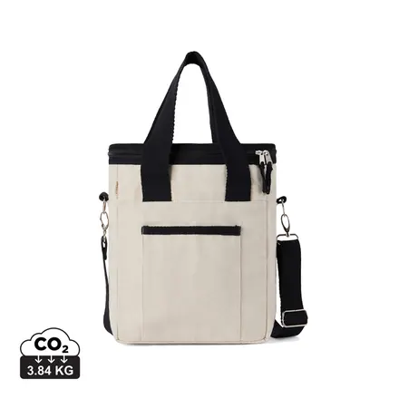 VINGA Volonne AWARE™ recycled canvas cooler tote bag - XD Connects promotional product, branded with your logo