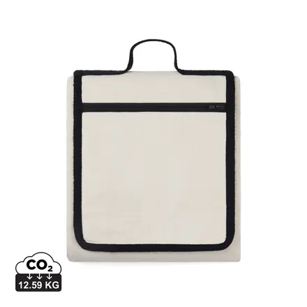VINGA Volonne AWARE™ recycled canvas picnic blanket - XD Connects promotional product, branded with your logo