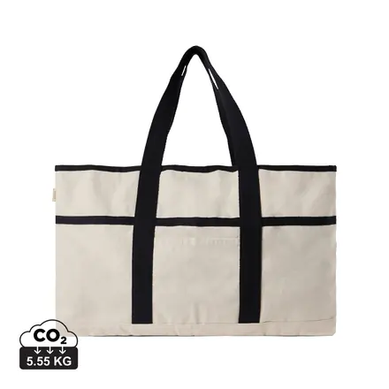 VINGA Volonne AWARE™ recycled canvas beach bag - XD Connects promotional product, branded with your logo