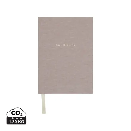 VINGA Thankfulness GRS recycled paper journal - XD Connects promotional product, branded with your logo