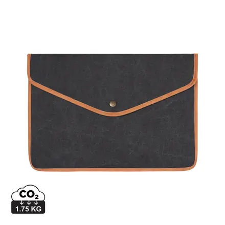 VINGA Bosler GRS recycled canvas 14" laptop sleeve - XD Connects promotional product, branded with your logo