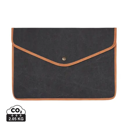 VINGA Bosler GRS recycled canvas 16" laptop sleeve - XD Connects promotional product, branded with your logo