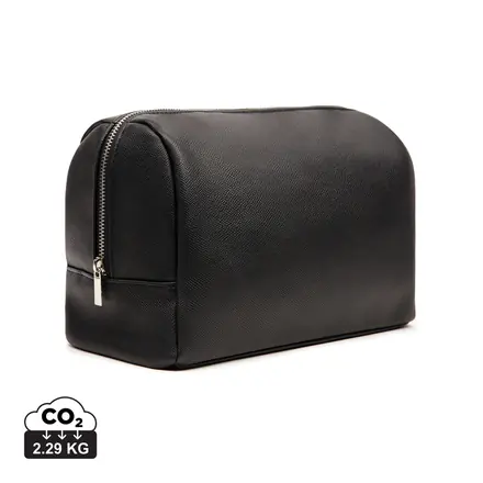 VINGA Bermond RCS recycled PU toiletry bag - XD Connects promotional product, branded with your logo