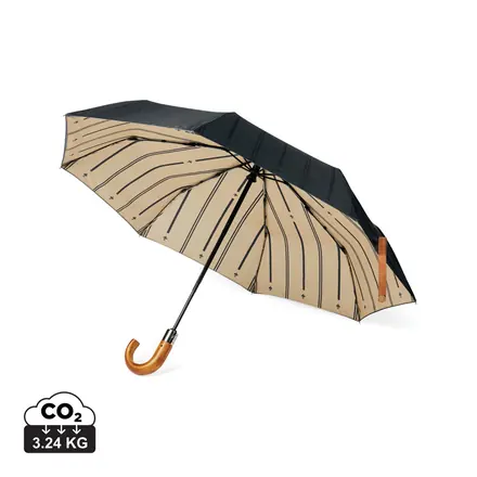 VINGA Bosler AWARE™ recycled pet 21" foldable umbrella - XD Connects promotional product, branded with your logo