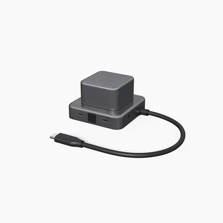 Xoopar CUBBI 7-in-1 USB C hub PD 100w for Macbook/Laptop - branded promotional product