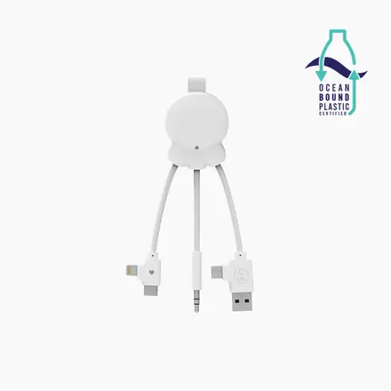 Xoopar Octopus Bluetooth receiver / transmitter charge cable - branded promotional product
