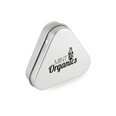 Trianglular Mint Tin - Laltex promotional product, branded with your logo