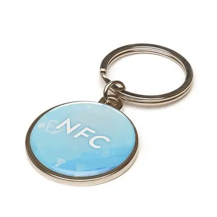 ROUND NFC KEYRING - branded promotional product