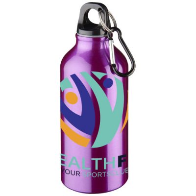 Oregon 400 ml aluminium water bottle with carabiner