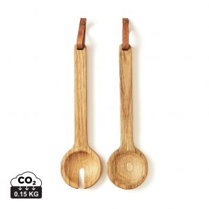 VINGA Alcamo Branded Oak Serving Cutlery for Promotions