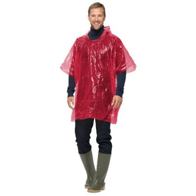Xina rain poncho in storage ball with keychain