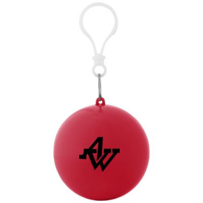 Xina rain poncho in storage ball with keychain