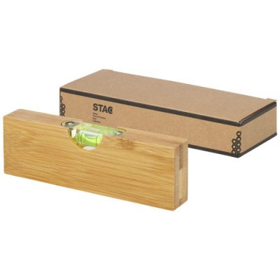 Flush bamboo spirit level with bottle opener