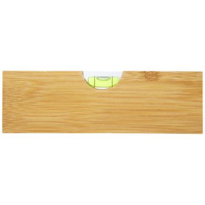 Flush bamboo spirit level with bottle opener