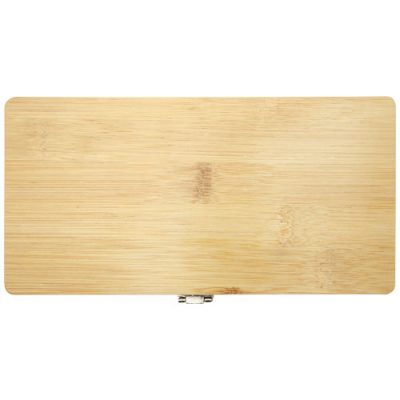 Rivet 19-piece bamboo/recycled plastic tool set
