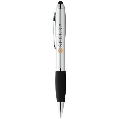 Nash coloured stylus ballpoint pen with black grip