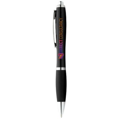 Nash ballpoint pen with coloured barrel and grip