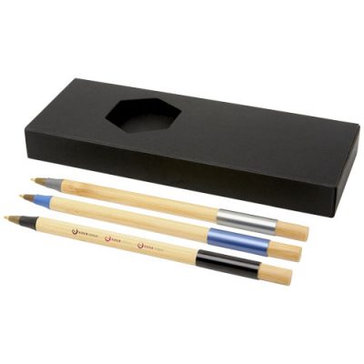 Kerf 3-Piece Bamboo Pen Set