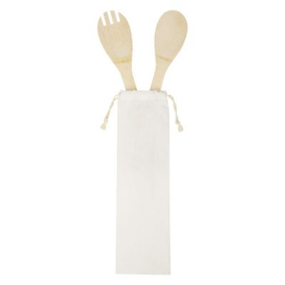 Endiv bamboo salad spoon and fork