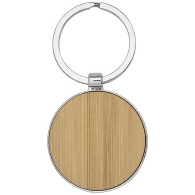 Nino bamboo round keychain