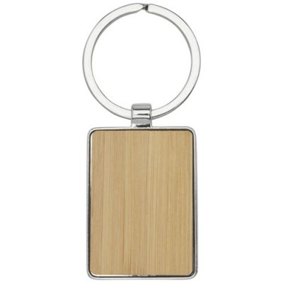 Neta bamboo rectangular keychain