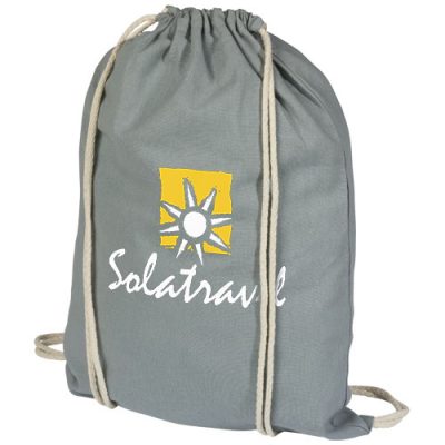 Oregon 100 g/m² Cotton Drawstring Backpack 5L