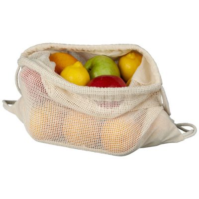 Maine mesh cotton drawstring backpack 5L