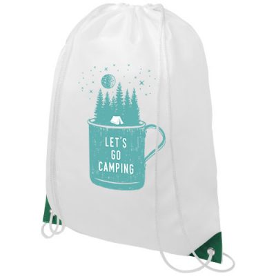 Oriole drawstring backpack with coloured corners 5L