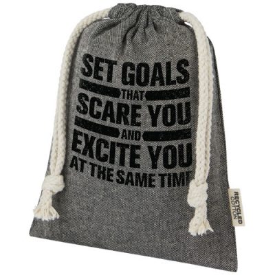 Pheebs 150 g/m² GRS recycled cotton gift bag small 0.5L