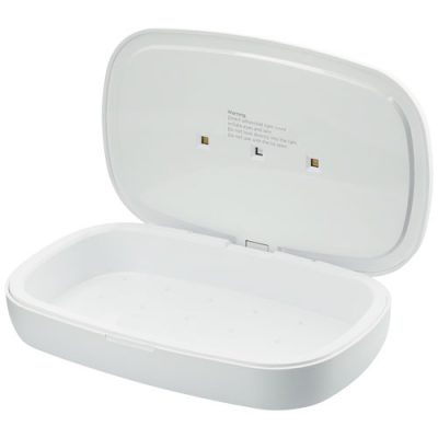 Capsule UV smartphone sanitizer with 5W wireless charging pad