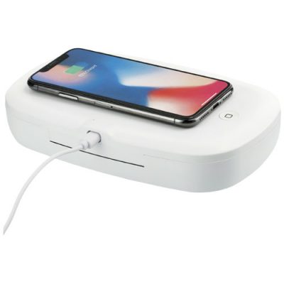 Capsule UV smartphone sanitizer with 5W wireless charging pad