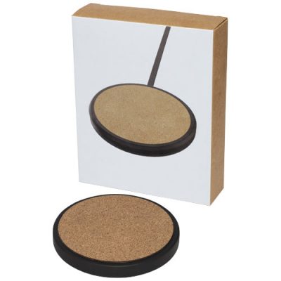 Kivi 10W limestone/cork wireless charging pad