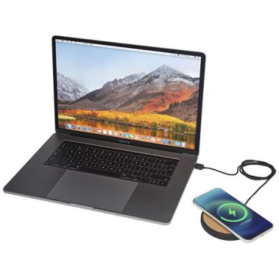 Kivi 10W limestone/cork wireless charging pad
