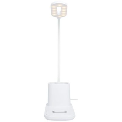 Bright desk lamp and organizer with wireless charger