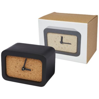 Momento wireless limestone charging desk clock