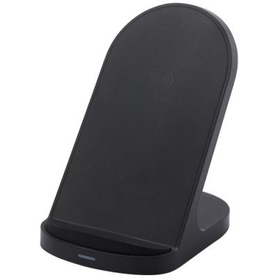 Loop 15W dual coil RCS recycled plastic wireless charging stand