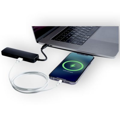 Loop RCS recycled plastic multimedia adapter USB 2.0-3.0 with HDMI port