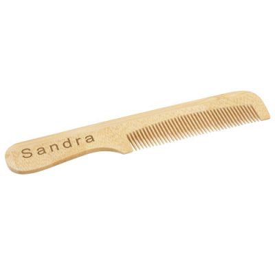 Heby bamboo comb with handle