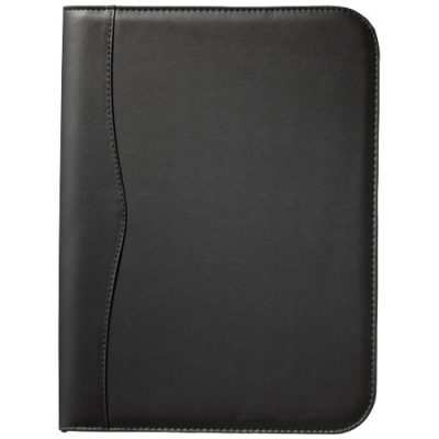 Ebony A4 zippered portfolio