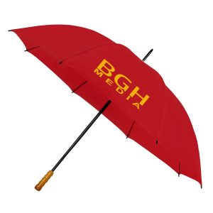 Economy Golf Umbrella with Fiberglass Frame & Wood Handle