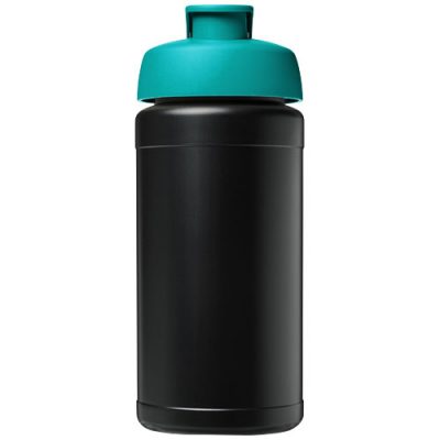 Baseline 500 ml recycled sport bottle with flip lid
