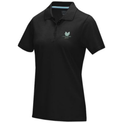 Graphite short sleeve women’s GOTS organic polo