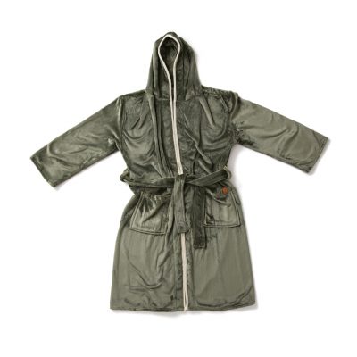 Luxury Branded Louis Plush Robe S-M – Eco-Friendly Style