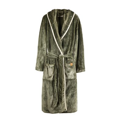 Luxury Branded Louis Plush Robe S-M – Eco-Friendly Style