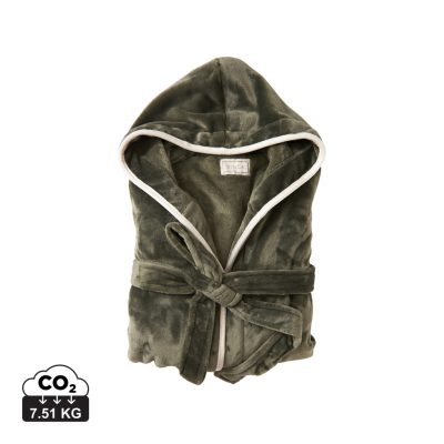 Luxury Branded Louis Plush Robe S-M – Eco-Friendly Style